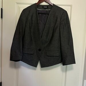 Express Women's Charcoal Blazer